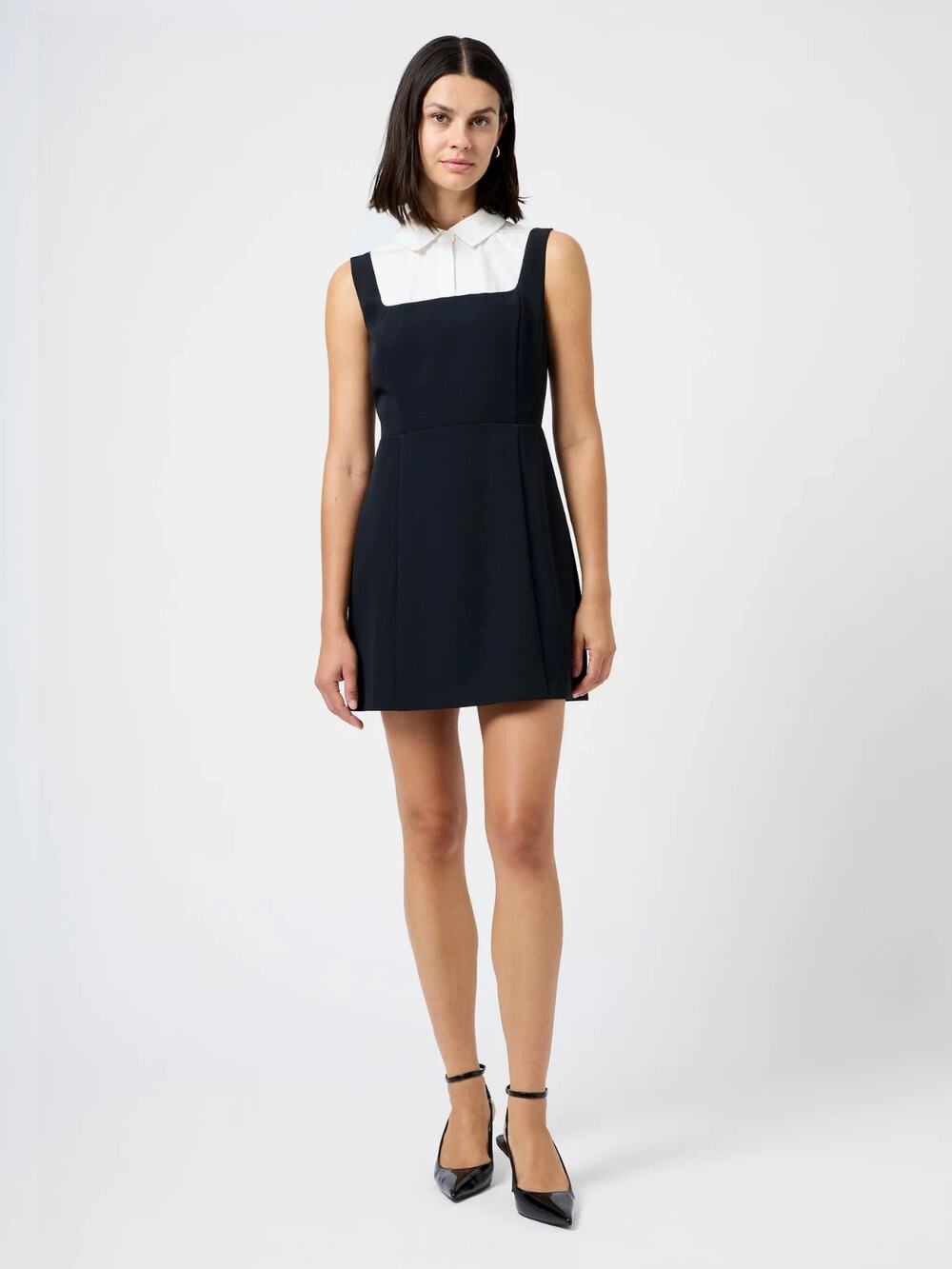 French Connection ECHO CREPE SLEEVELESS MINI DRESS Size 10 3954
